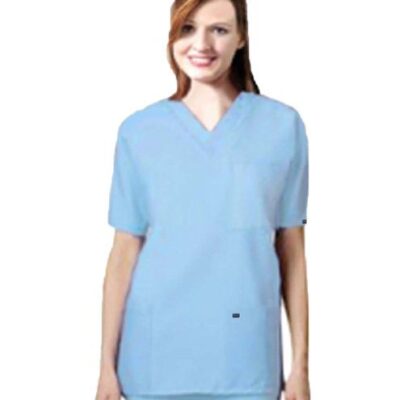 Scrub set 9 pocket unisex solid half sleeve (3 pocket top 6 pocket pant)