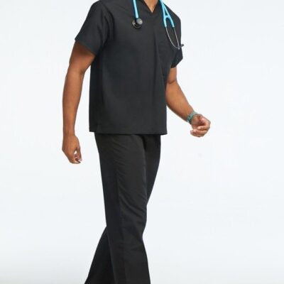 Scrub set no pocket normal unisex solid half sleeve (top without pocket and bottom without pocket)