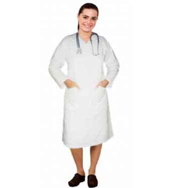 V neck full sleeve nursing dress with 2 front pockets knee length
