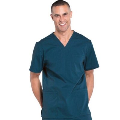 Microfiber scrub set 6 pocket half sleeve unisex (3 pocket top & 3 pocket pant)