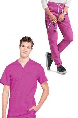 Microfiber Unisex Jogger Scrub Set 6 Pockets Half Sleeves, Top 3 Pockets and Jogger Pant 3 Pockets with Half Elastic Waistband and Drawstring (Matching) (Copy)